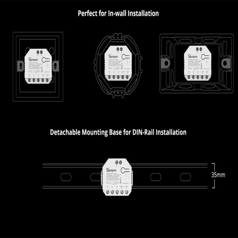Sonoff - 1-8pcs Smart Switch SONOFF DUAL R3