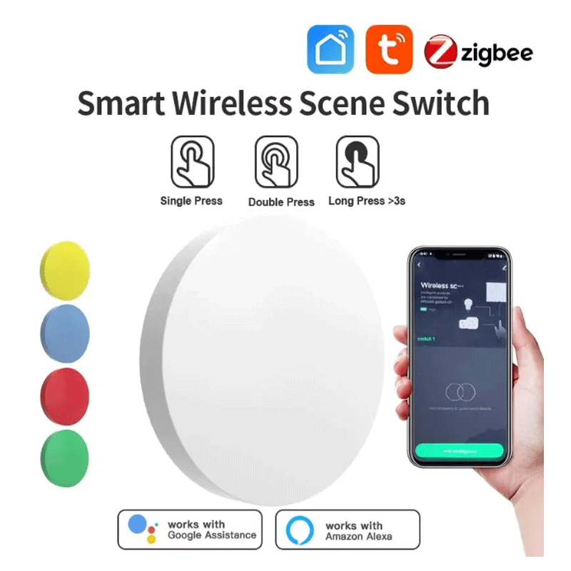 Home Assistant Tuya - Tuya ZigBee Smart Wireless Button Scene