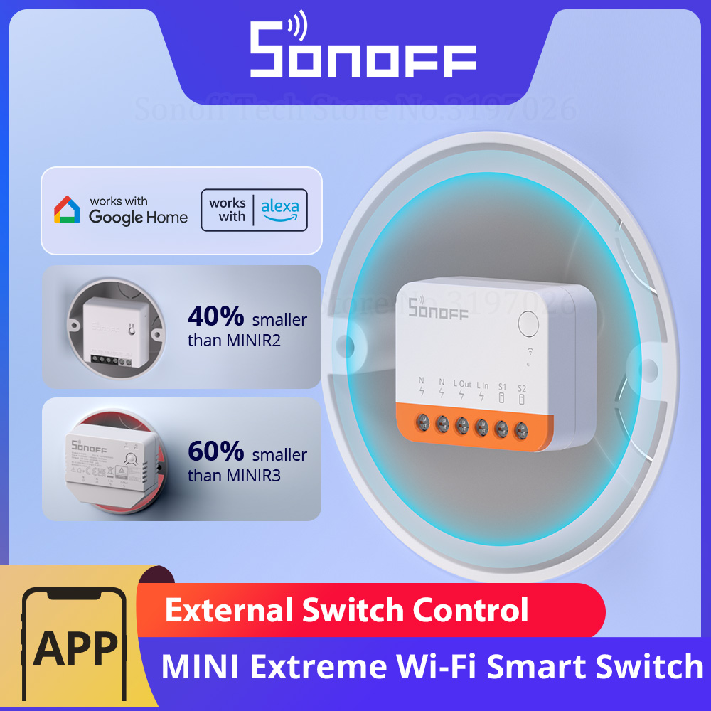 Sonoff Basic - SONOFF MINIR4 Extreme Wi-Fi Smart Switch