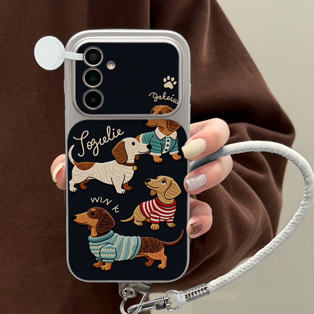 Shelly - Cartoon Dachshund Phone Case For Samsung