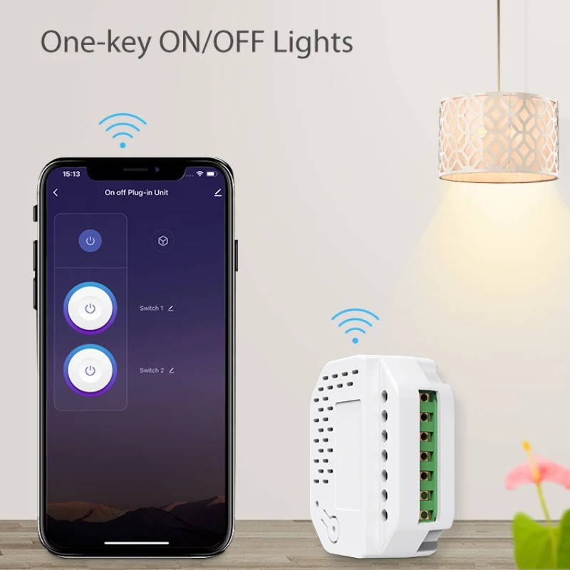 Smart Relay Tuya - Matter Light Switch Module 2Gang Relay