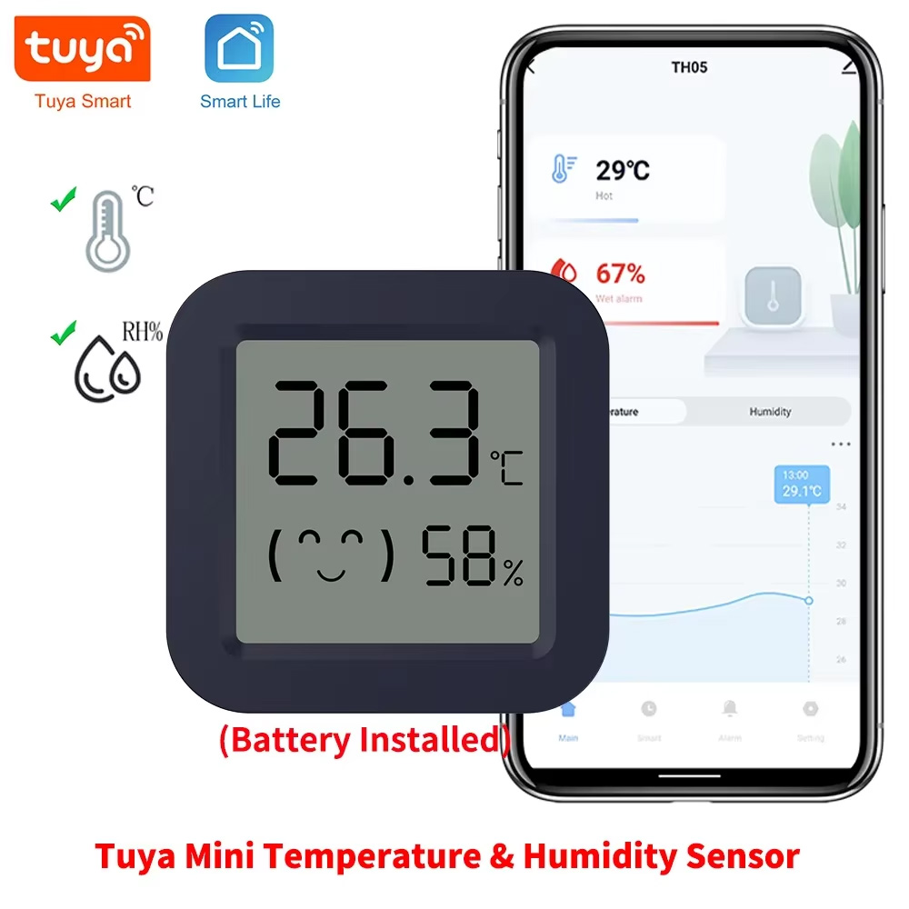 Tuya Smart - Mini Smart Thermometer Hygrometer Temperature Humidity