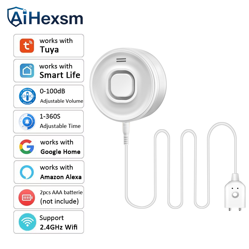 Home Assistant Tuya - Water leakage sensor 100DB Adjustable sound