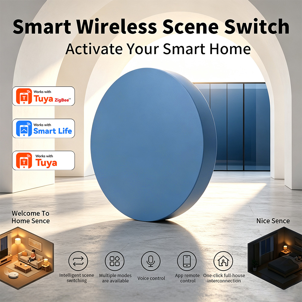 Home Assistant Tuya - Zigbee Smart Scene Push Button Compatible