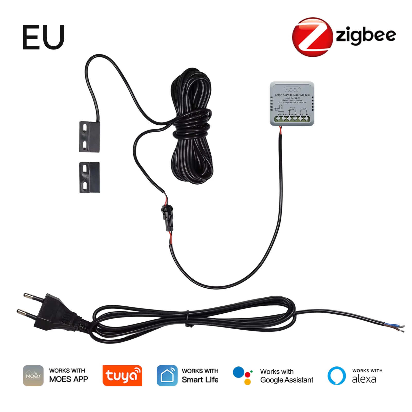 Home Assistant Tuya - MOES Zigbee Garage Door Controller Module