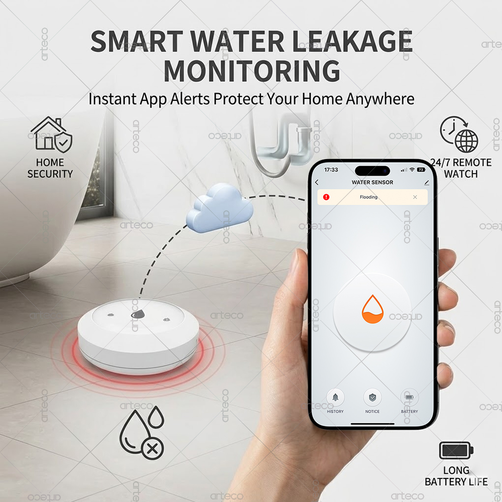 Zigbee Water Sensor Leak Flood - Home Assistant Tuya review and price