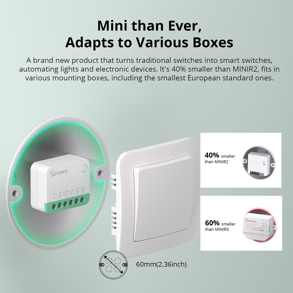 SONOFF MINIR4M Mini WiFi Matte - Sonoff review and price