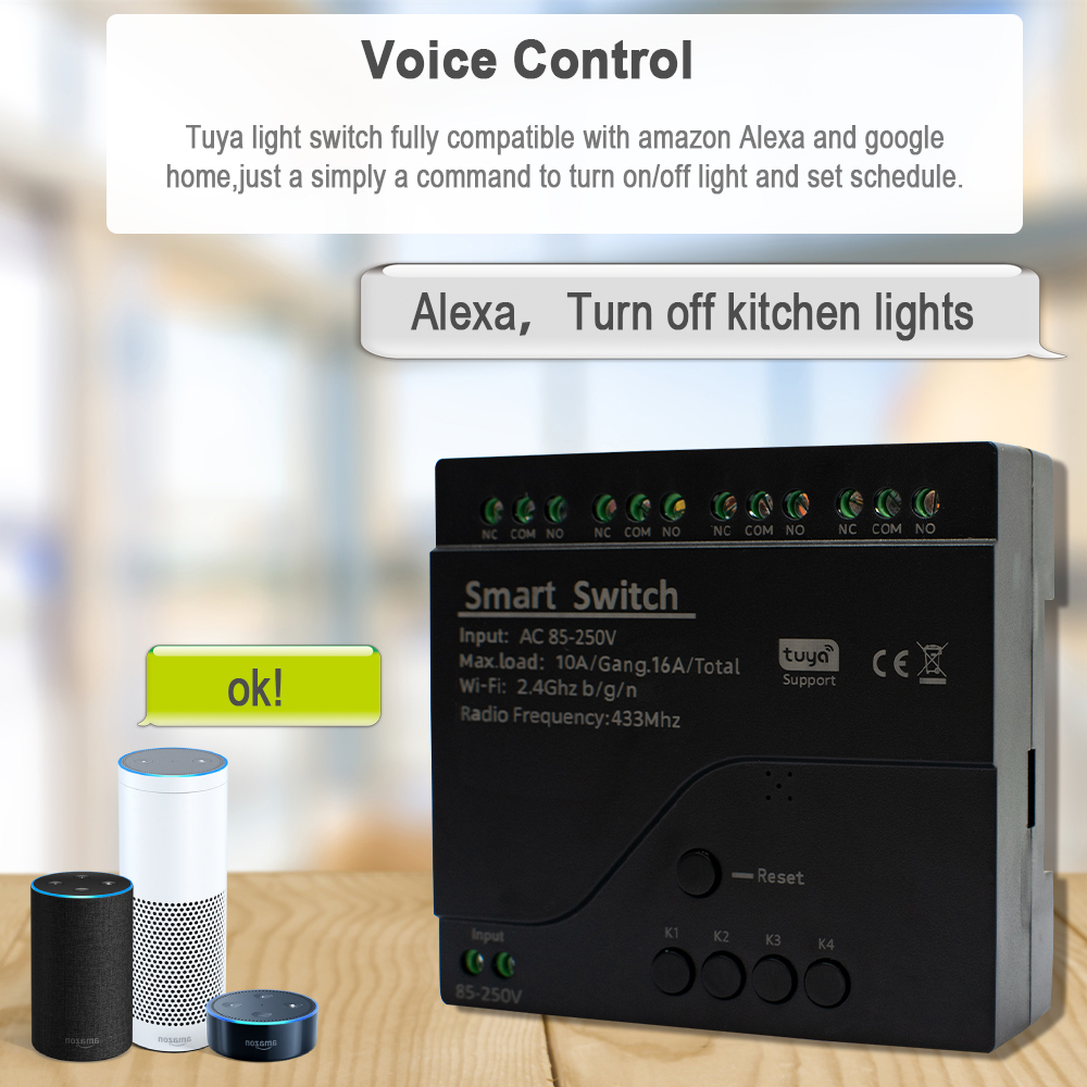 Tuya WIFI 4 Channel Smart Swit - Tuya 4 Channel review and price