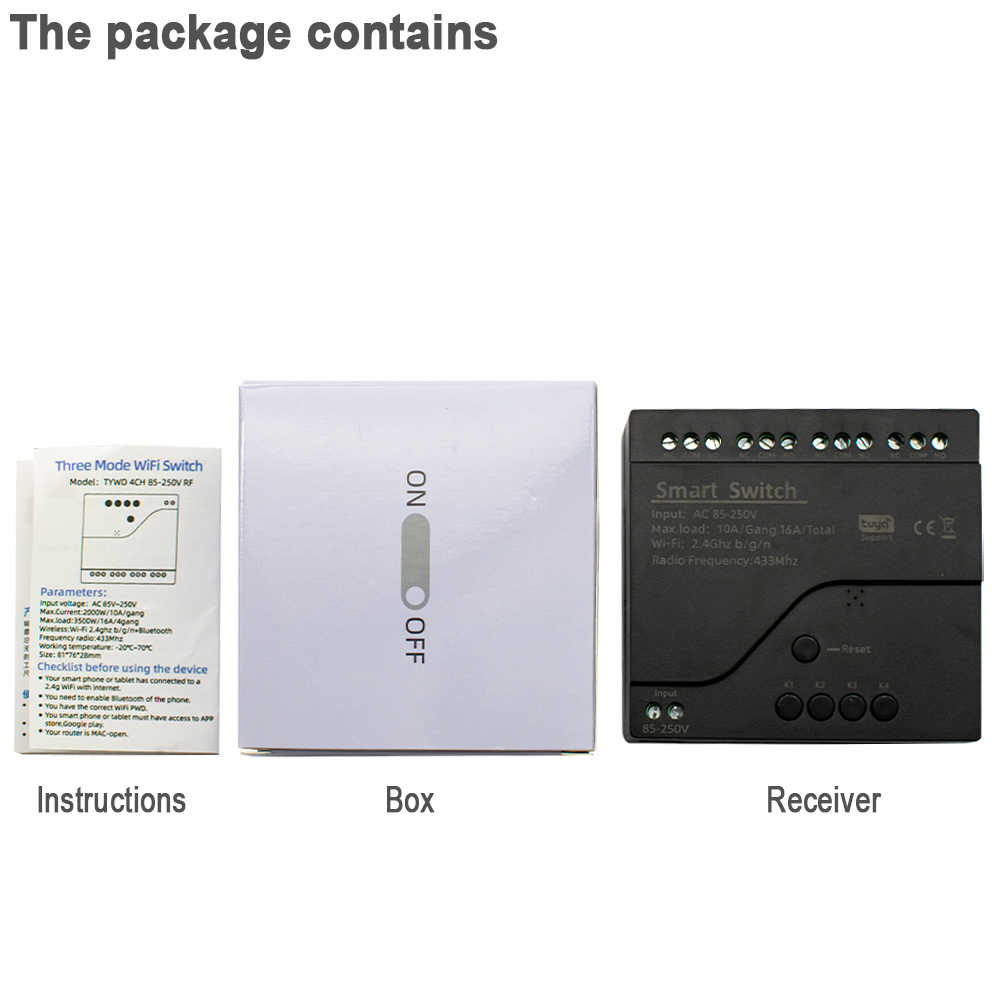 Tuya WIFI 4 Channel Smart Swit - Tuya 4 Channel review and price