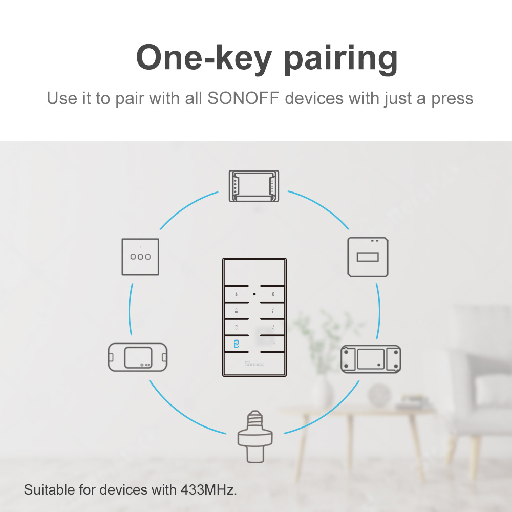 SONOFF RM433 433MHz RF Remote  - Sonoff Mini R4 review and price