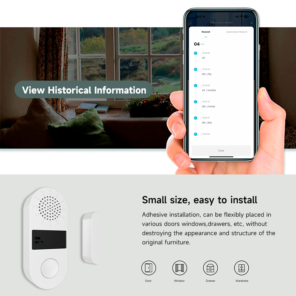 Tuya Zigbee Wireless Door Wind - Home Assistant Tuya review and price