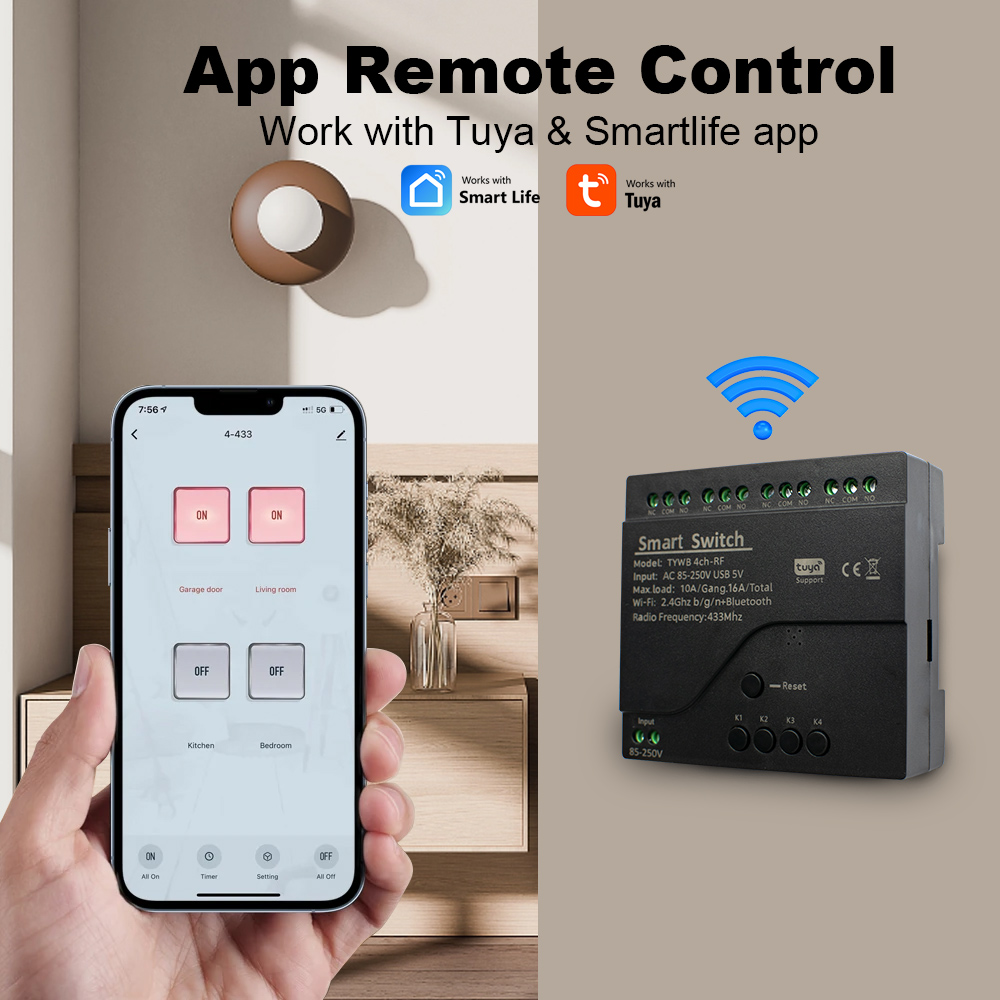 4CH Tuya Smart Wifi Switch Mod - Tuya 4 Channel review and price