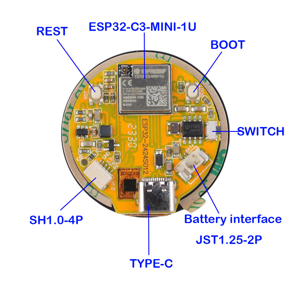 ESP32 Display 1.28 inch ESP32- - Smart Home Module Iot review and price
