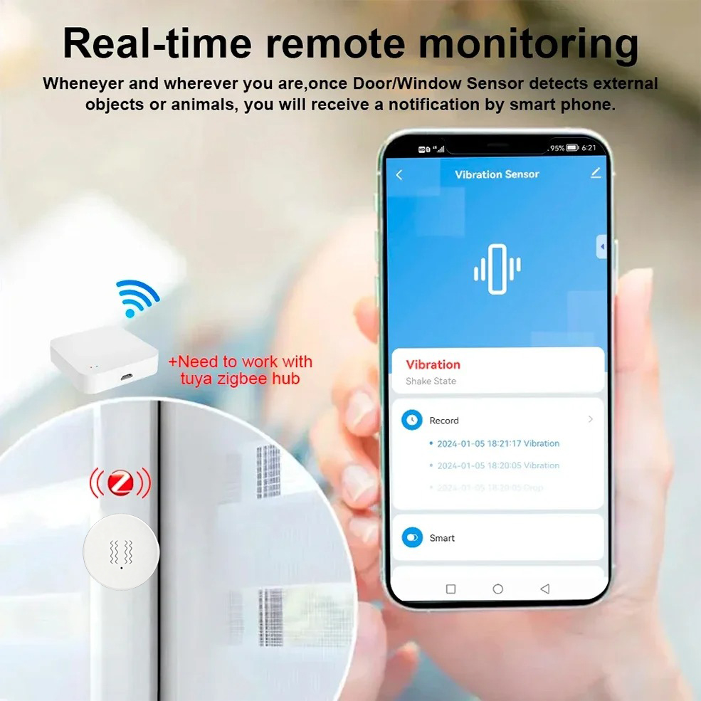 Tuya ZigBee Smart Vibration &  - Home Assistant Tuya review and price