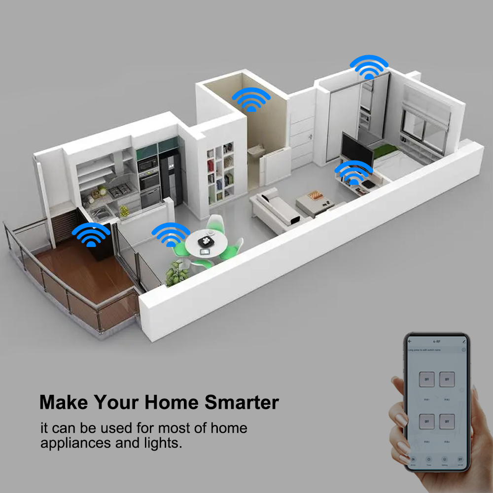 4CH Wifi / Zigbee Smart Relay  - Tuya 4 Channel review and price