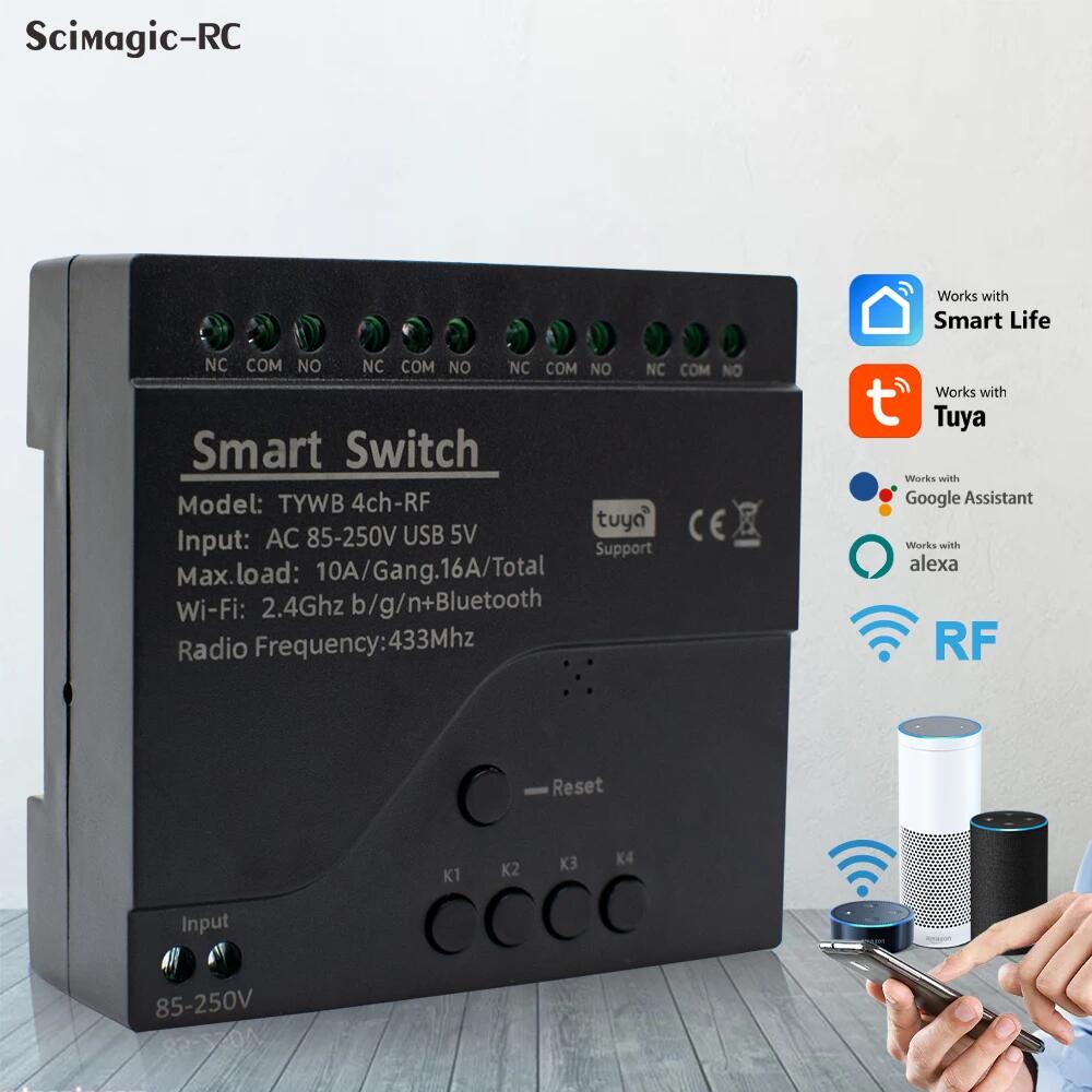 Tuya AC 85-250V 4 Channel Wifi - Sonoff Mini R4 review and price