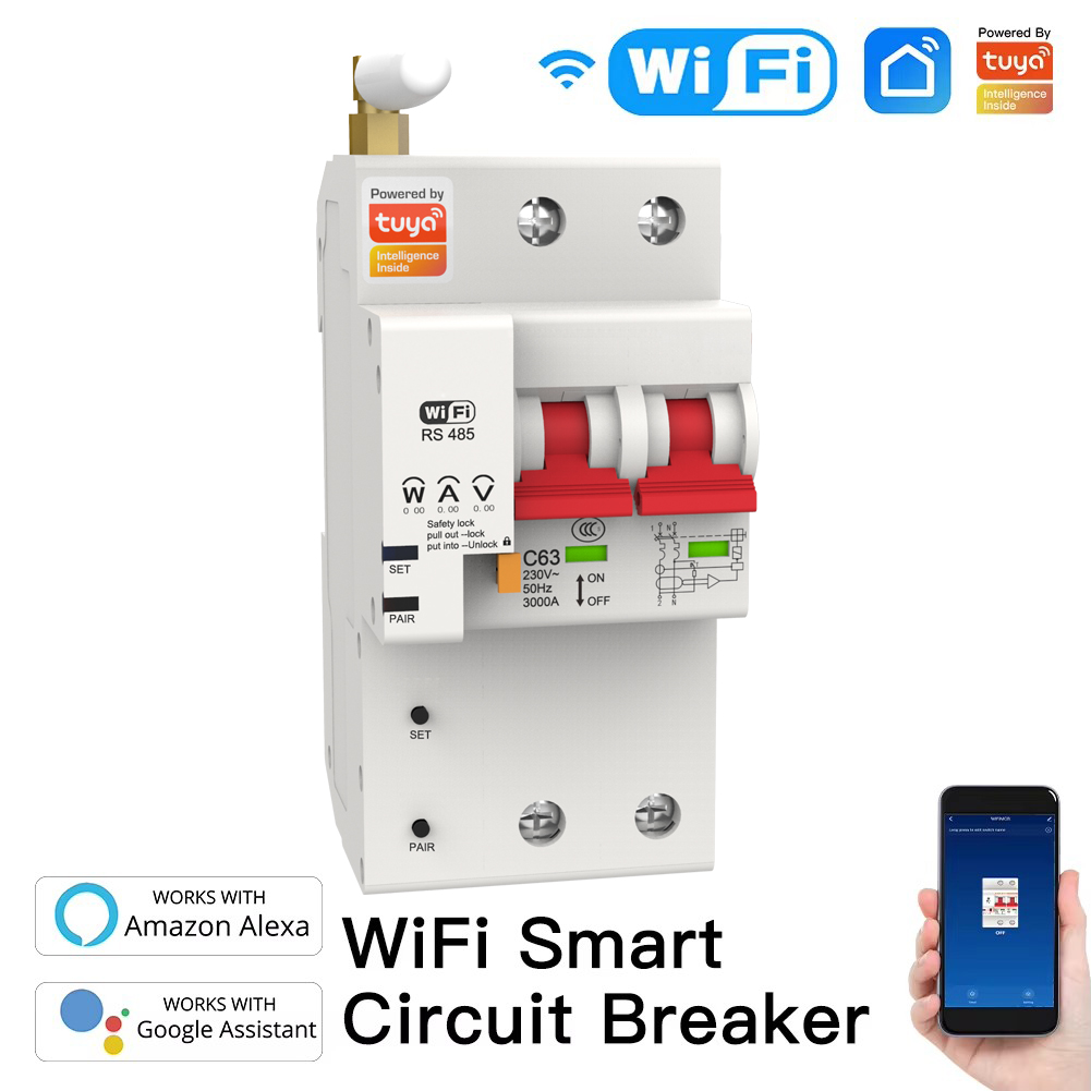 Smart Wifi Circuit Breaker 2P  - Tuya Smart review and price