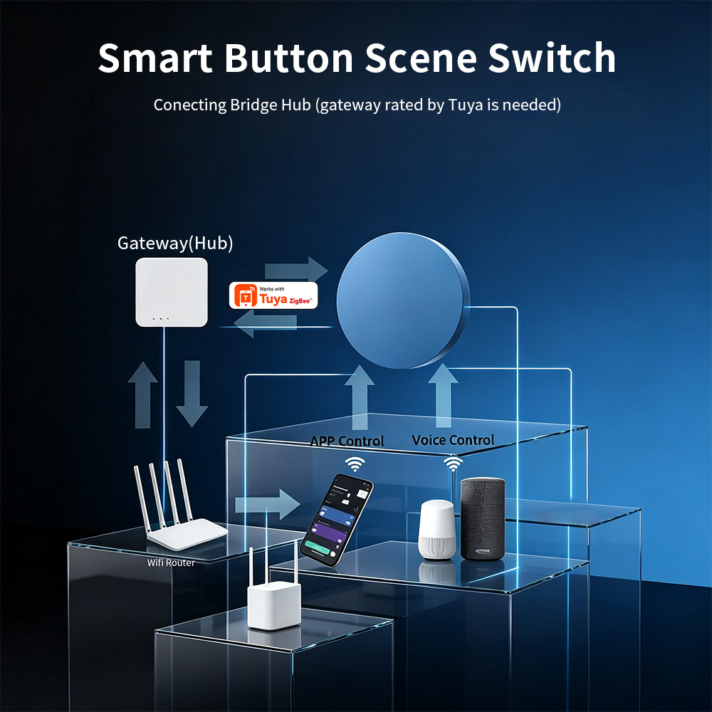 Zigbee Smart Scene Push Button - Home Assistant Tuya review and price