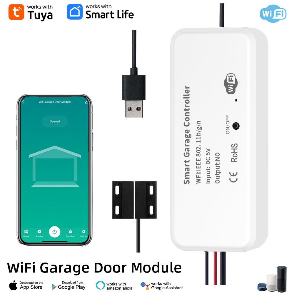 Smart Garage Door Opener DC5V  - Home Assistant Tuya review and price